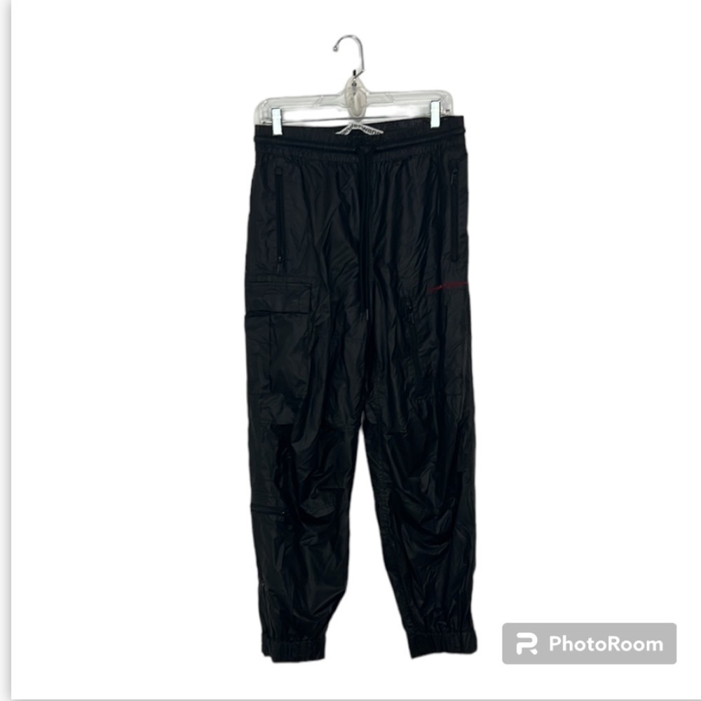 ALEXNDER WANG FAUX LEATHER CARGO  PANTS size S